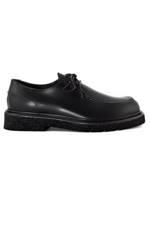 Stringata in pelle nera GUGLIELMO ROTTA | 67230002BLACK